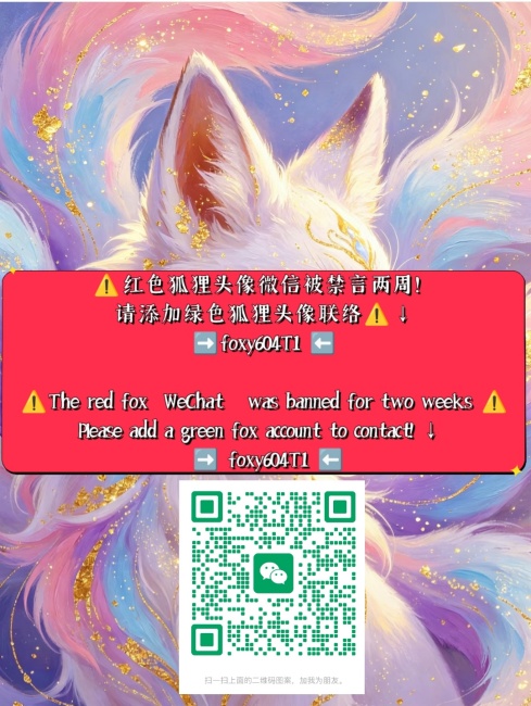 添加新微信:foxy604T1